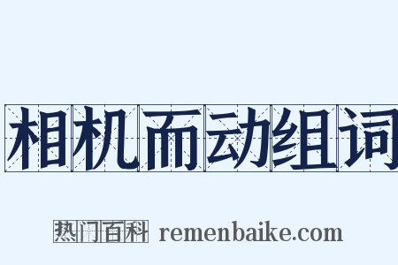 相机而动组词是什么意思的图片
